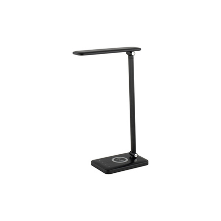 Lampa biurkowa do pracy i domu STYLE LED ładowarka indukcyjna 1A | czarna 8404