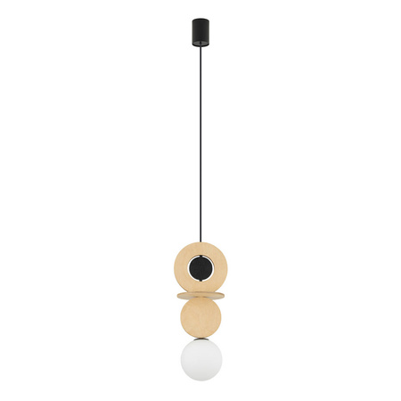 Lampa wisząca DROPS WOOD A 216,5cm G9 | drewno/czarny 11173