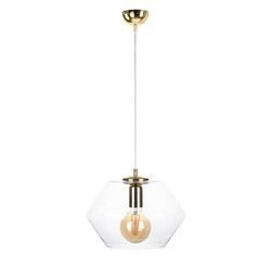 Nowoczesna lampa szklana wisząca EVE GOLD 901