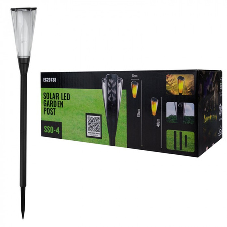  Solarny Słupek Ogrodowy LED SSO-4 1600K IP65
