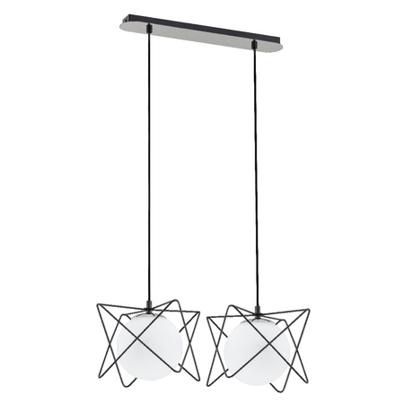Lampa wisząca ALFA SAGITO TRACK CZARNO-BIAŁA 2xE14 20cm | 62200