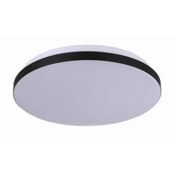 Plafon BABILON, czarny, okrągły średni, 24W LED, barwa neutralna 4000K