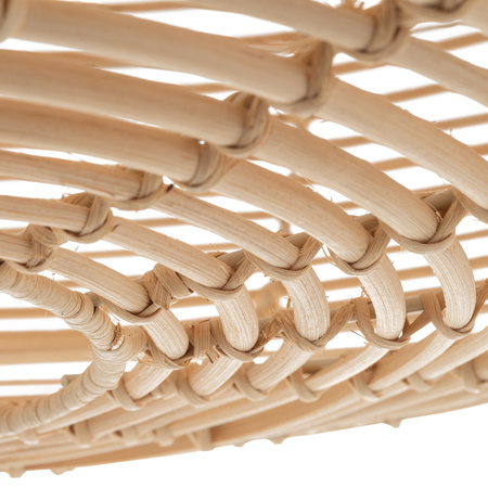 Lampa wisząca RATTAN L śr. 79cm E27 | naturalne drewno/biały 11155