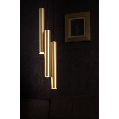 Lampa wisząca zwis tuba rurka EYE BRASS L mosiądz śr. 5,5cm 8800