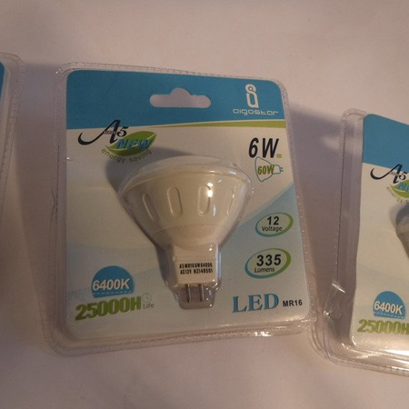 Żarówka LED MR16 6W zimna 6400K 12V