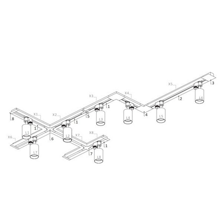 Podtynkowa szyna PROFILE RECESSED TRACK 2m 9015