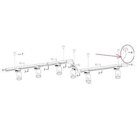 Zestaw doprowadzenia zasilania systemu  PROFILE POWER SUPPLY KIT 9237