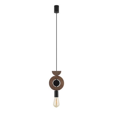 Lampa wisząca DROPS WOOD D 216,5cm E27 | ciemne drewno\czarny 11176