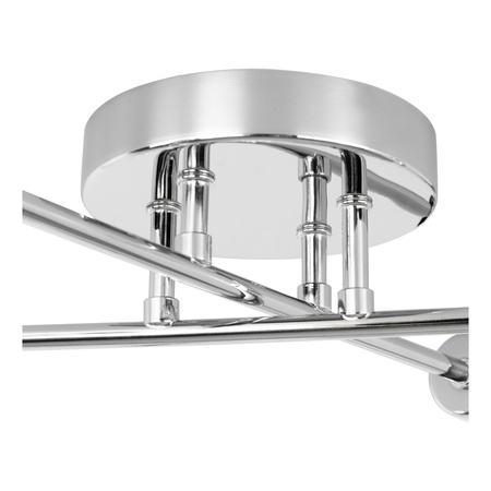 Lampa Sufitowa Terni 5xE14 Max.40W Chrom Metal/Białe Szkło 8330528