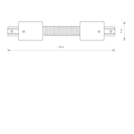 Łącznik PROFILE RECESSED FLEX CONNECTOR WHITE 8384