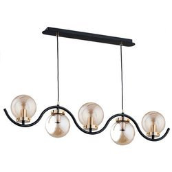 Lampa wisząca ALFA KORDA ZŁOTA 5xE14 97cm | 62155