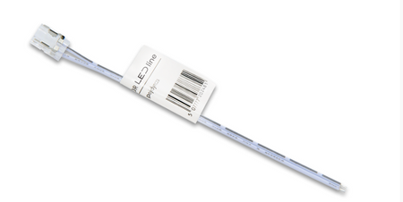 LED line® PRIME złączka do taśm COB LED CLICK CONNECTOR pojedyncza 8 mm 2 PIN z przewodem