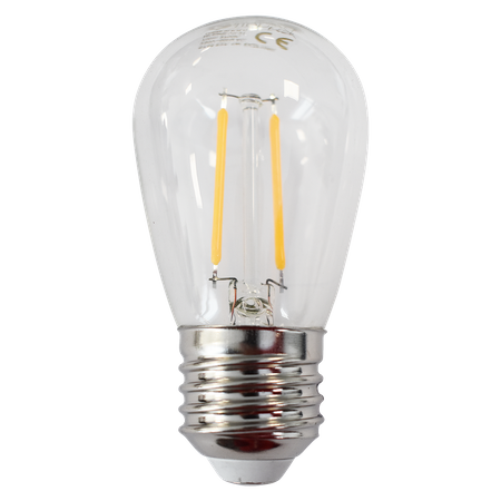 Żarówka Filamentowa LED 1W ST45 E27 2700K | biała ciepła