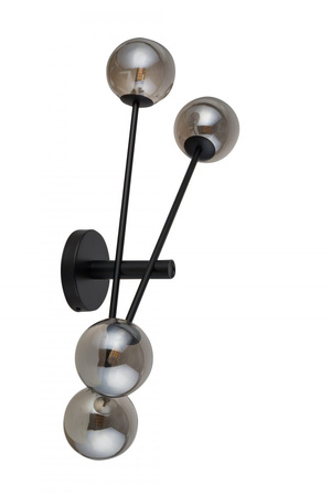 Lampa ścienna, kule ORO KINKIET POCZWÓRNY szary 32089