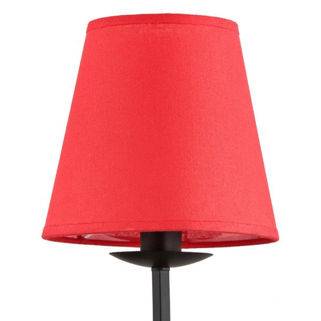 Nowoczesna lampa ścienna MORA RED I czarny śr. 23cm