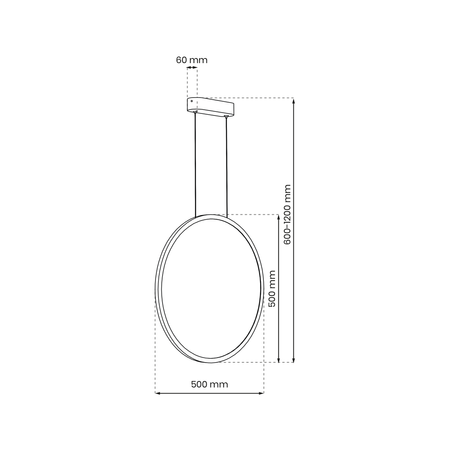 Lampa wisząca SATURNO, złota, 28W LED, barwa neutralna 4000K, ML8855