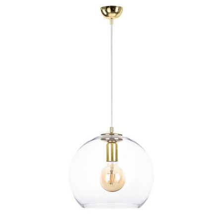 Stylowa lampa wisząca szklana kula NOE GOLD 899