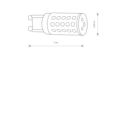 Żarówka G9 LED 4W barwa neutralna 4000K wys. 5cm 7504