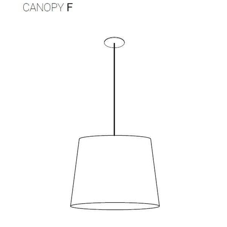 Podtynkowy uchwyt CAMELEON CANOPY F WHITE biały śr 8cm 8548