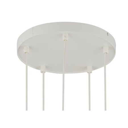 Nowoczesna lampa wisząca SOPEL LASER 5 biały 33229