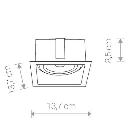 Lampa wpuszczana MOD BLACK ES111 | czarny 9417