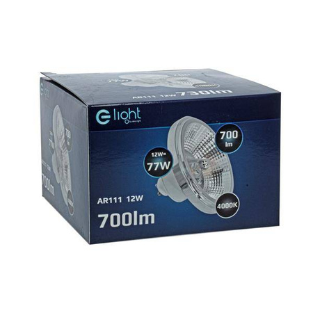 Żarówka LED 12W AR111 GU10 4000K biała z odbłyśnikiem EKZA1540