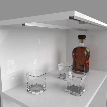 Profil LED P4-1 100cm szer. 15mm | do osłonek C1/C4/C11/C13 | surowe alu