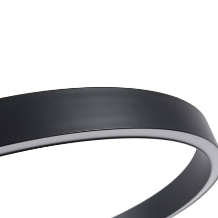 Midway lampa wisząca mała śr.60cm pierścień LED 40W | czarny