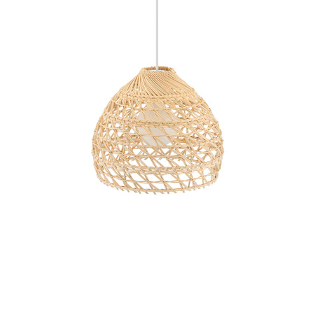 Lampa wisząca BOHO S śr. 30cm E27 | naturalne drewno/biały 11150