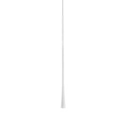 Lampa wisząca nowoczesna sopel ARTA 7W ciepła 3000K biały śr. 3,2cm
