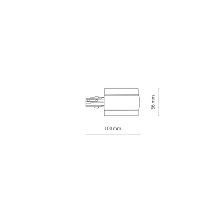 Końcówka zasilająca CTLS RECESSED POWER END CAP RIGHT PE-R 8690 8690