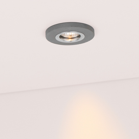 Okrągły Downlight Vitar 1xLED GU10 Max.6W Szary Beton