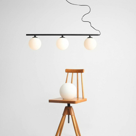 Aldex Lampa wisząca BERYL 3, 1006E_1, czarny/biały, 3x40W E14