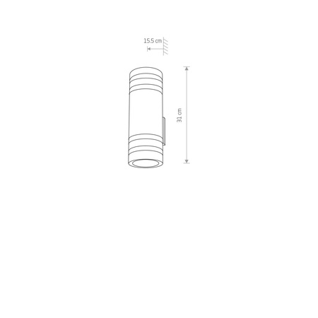 Fasadowa lampa SIERRA II kinkiet 4422