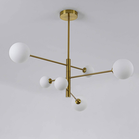 Nowoczesna lampa sufitowa wisząca DORADO 6 miedź