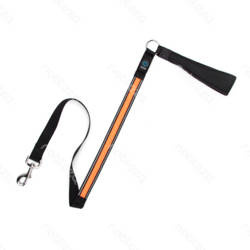 Świecąca smycz LED dla psa typ USB A dł. 120cm | pomarańczowy