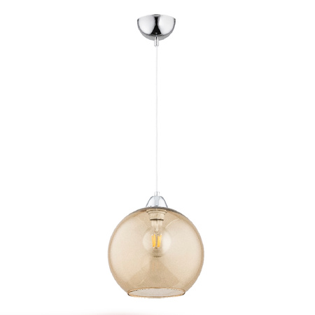 Lampa wisząca do salonu RICO E27 wys. 80cm | beżowy