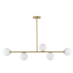 Lampa sufitowa, szklane kule G9 12W GAMA 5 szer. 106cm | złoty