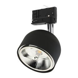 Reflektor do szyny 3 fazowej TRACER 6056 1x GU10/AR111 | czarny 6056