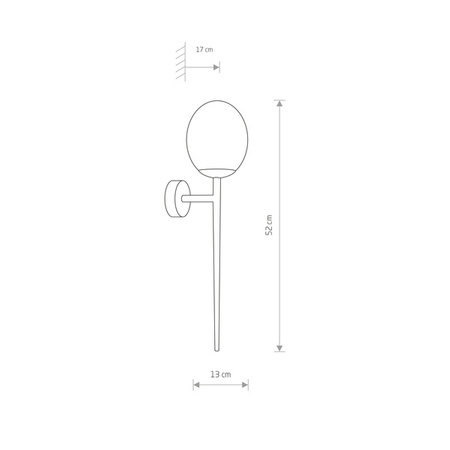 Lampa ścienna do łazienki TORCH G9 25W wys. 52cm | chrom 8123