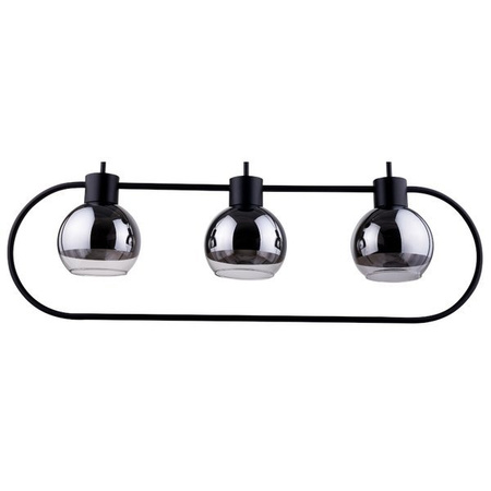 Lampa sufitowa plafon elipsa LINDA 3 PL czarny 31887