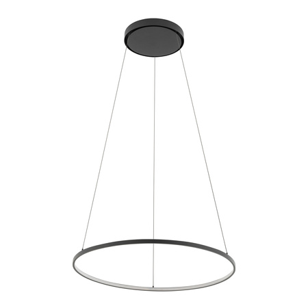 Lampa wisząca CIRCOLO LED szer. 60cm 21W barwa neutralna 4000K | czarny