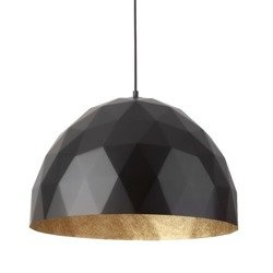 Lampa wisząca DIAMENT czarno - złota 50cm