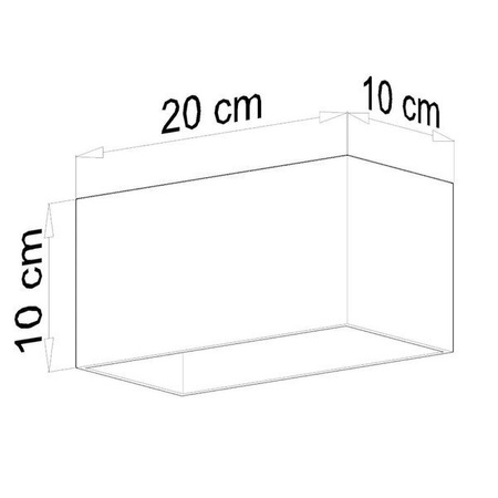 Plafon QUAD MAXI, Aluminium, Biały, GU10 2X40W, SL.0380