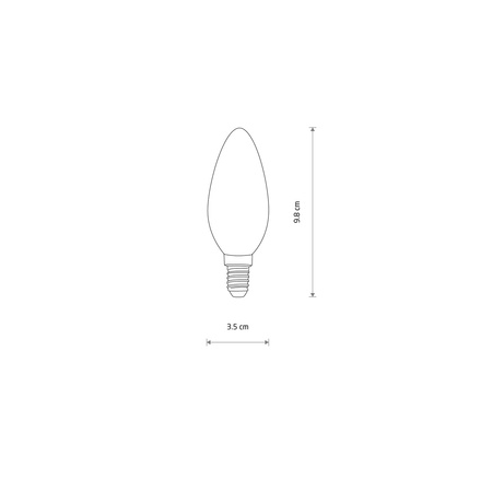 Żarówka LED E14 6W barwa ciepła 3000K  10589