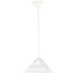 Lampa wisząca ALFA CHIŃCZYK 1 BIAŁA 1xE27 30cm | 11850