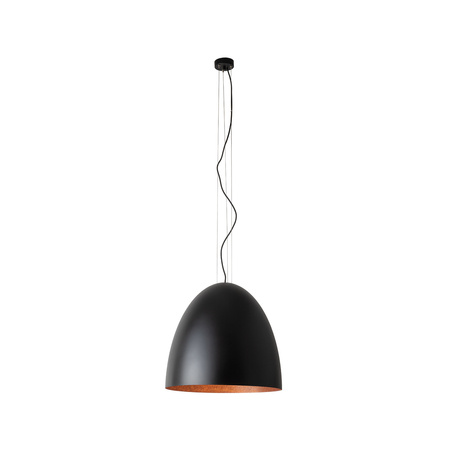 Lampa wisząca EGG XL BLACK/COPPER śr. 55 cm 5xE27 | czarny /miedziany 10320