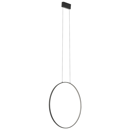 Lampa wisząca CIRCOLO LED śr. 60cm 21W barwa neutralna 4000K | czarny 