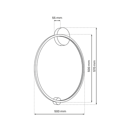 Lampa sufitowa/ścienna SATURNO, czarna, 25W LED, barwa neutralna 4000K, ML8858