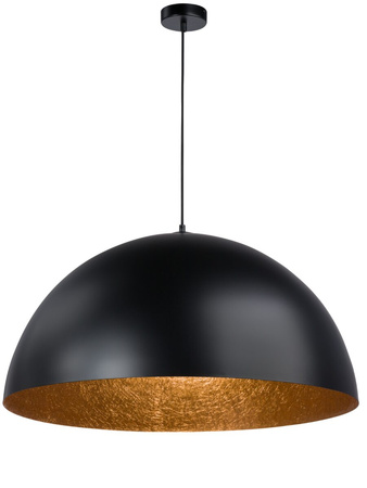 Lampa wisząca SFERA czarno - miedziana 50cm